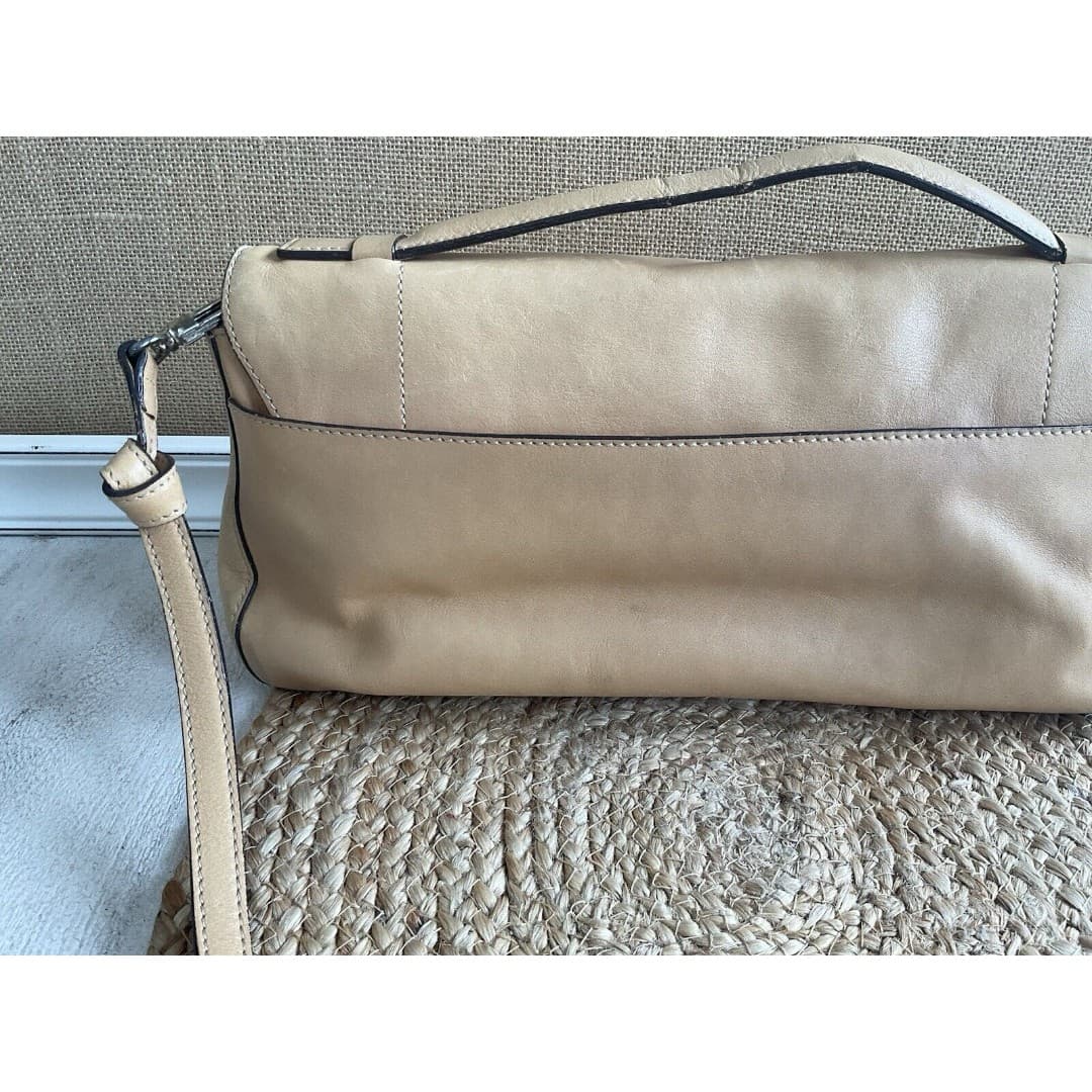 Vintage Carolee Tan Leather Doctor’s Handbag Satchel /Shoulder Bag - Thumbnail 7