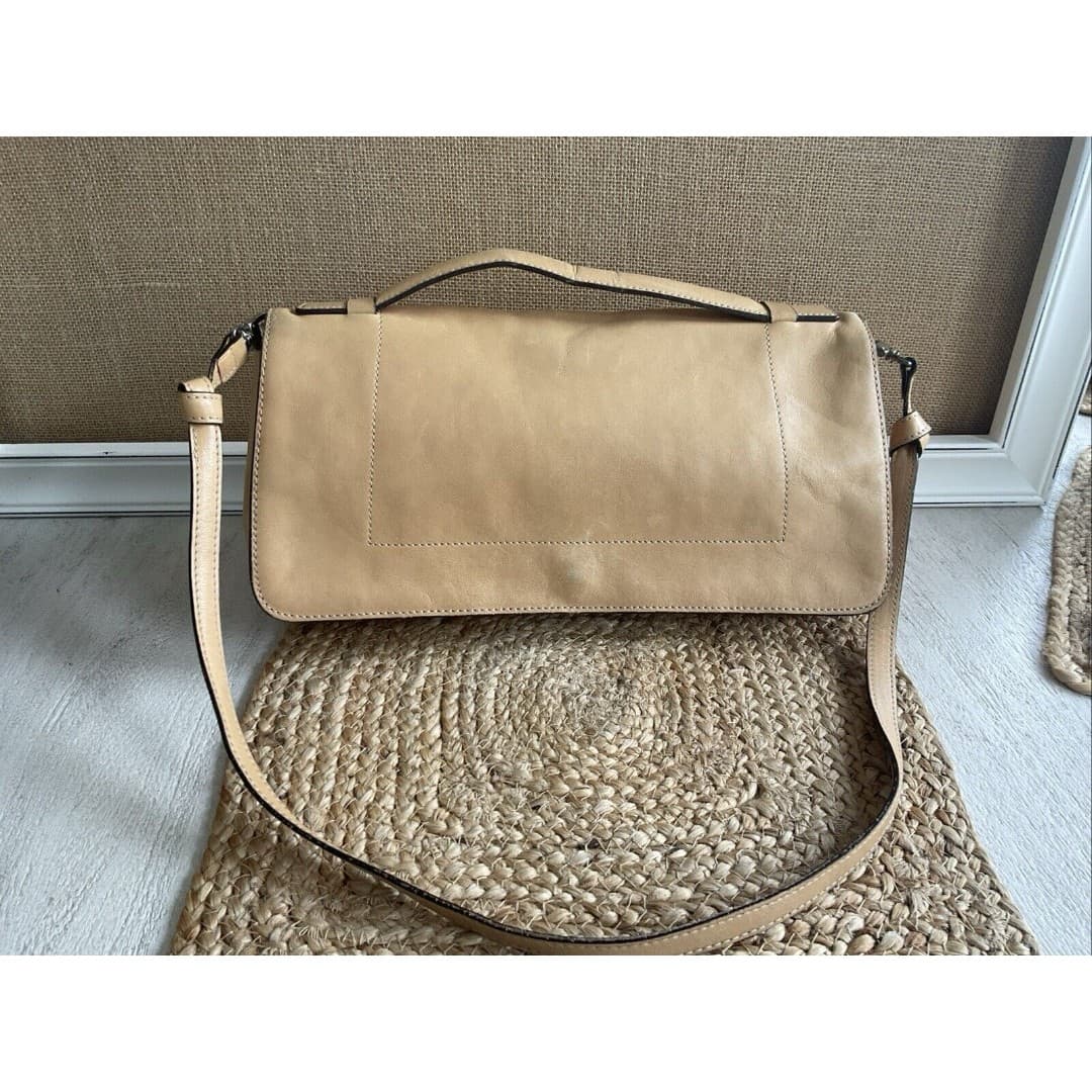 Vintage Carolee Tan Leather Doctor’s Handbag Satchel /Shoulder Bag - Thumbnail 9