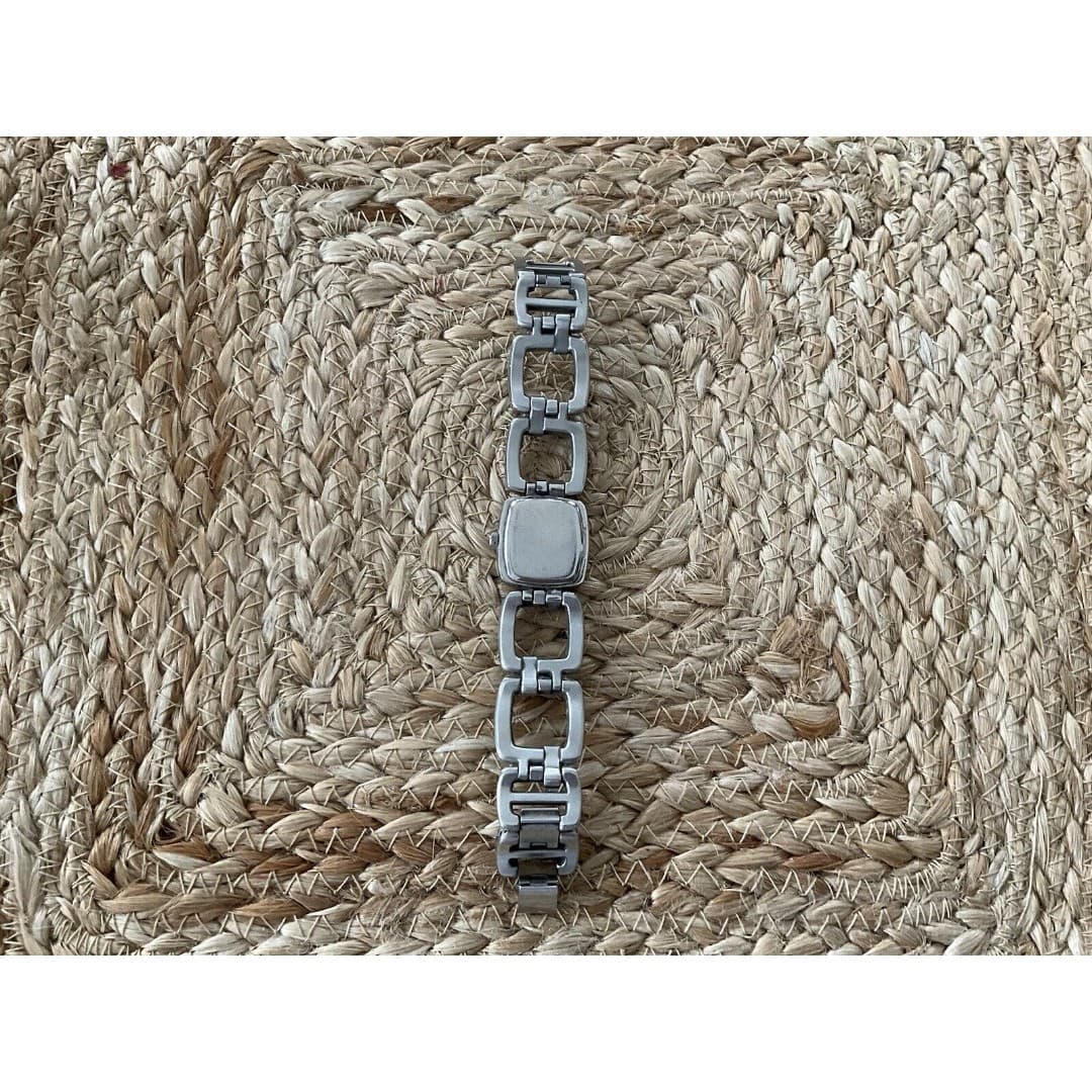 Fossil ES-2276 All Stainless Steel Quartz Analog Women's Watch Used Need Battery - Thumbnail 5