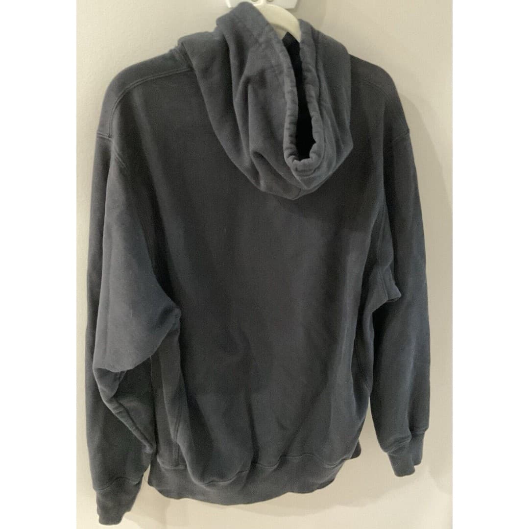 Vintage 90s Champion Reverse Weave Hoodie Sweatshirt Logo Black Size Large - Thumbnail 2