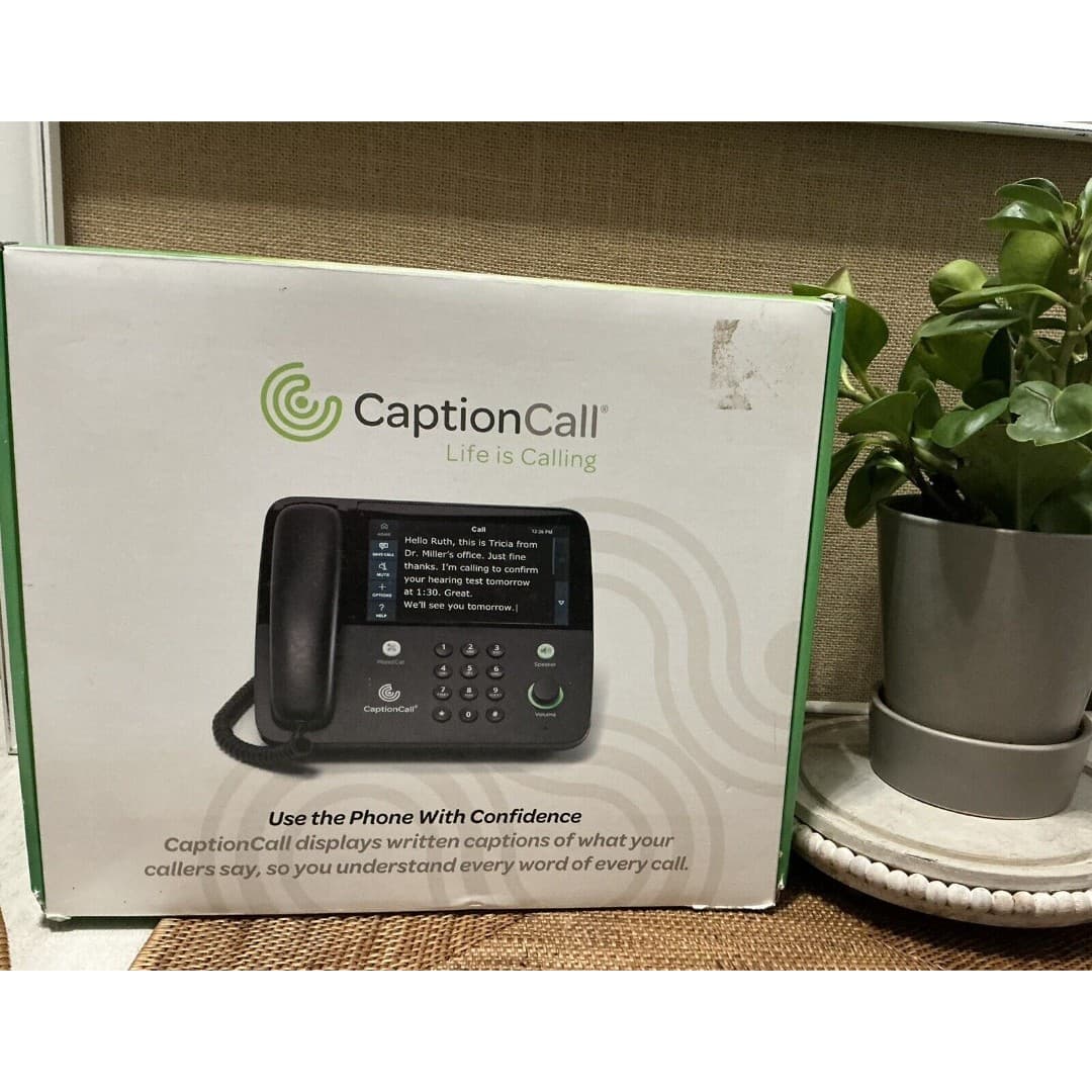 Caption Call Hearing Impaired Amplified Phone 67TB Captioned Touch Screen