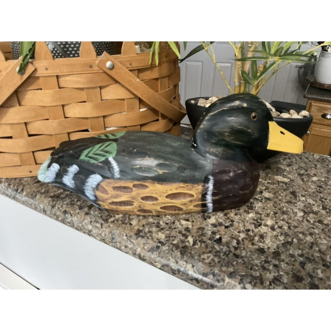 Vintage Heritage Mint Ltd DUCK DECOY Hand Painted Wood 12” Cabin Decor - Thumbnail 3