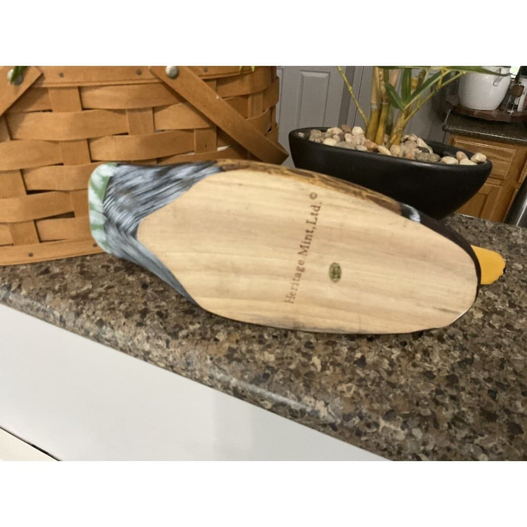 Vintage Heritage Mint Ltd DUCK DECOY Hand Painted Wood 12” Cabin Decor - Thumbnail 7