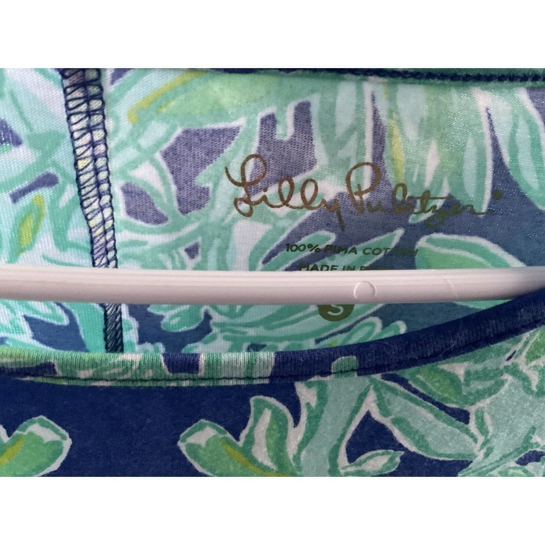 Lilly Pulitzer SZ S Marlowe Dress Poolside Blue Koala Of The Wild Engineered - Thumbnail 3