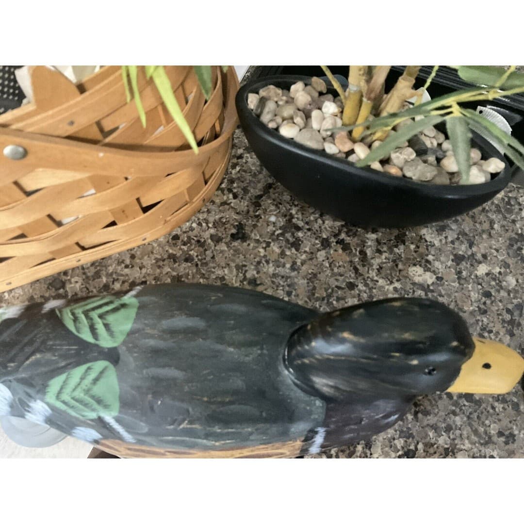 Vintage Heritage Mint Ltd DUCK DECOY Hand Painted Wood 12” Cabin Decor - Thumbnail 5