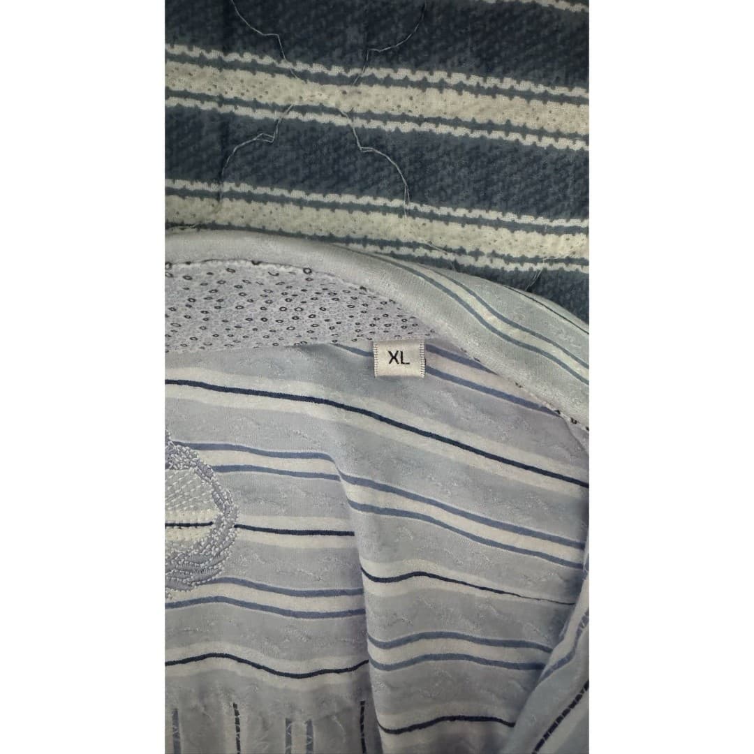 BUGATCHI Men's Long Sleeve Button Down Shaped Fit Blue Stripped Shirt Size XL - Thumbnail 5