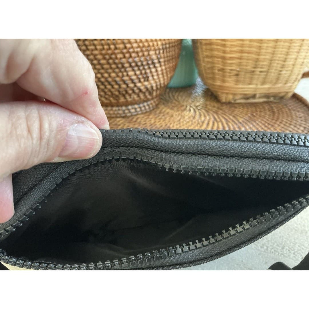 BODi Unisex Black Nylon Fanny Pack Waist Purse - Thumbnail 5