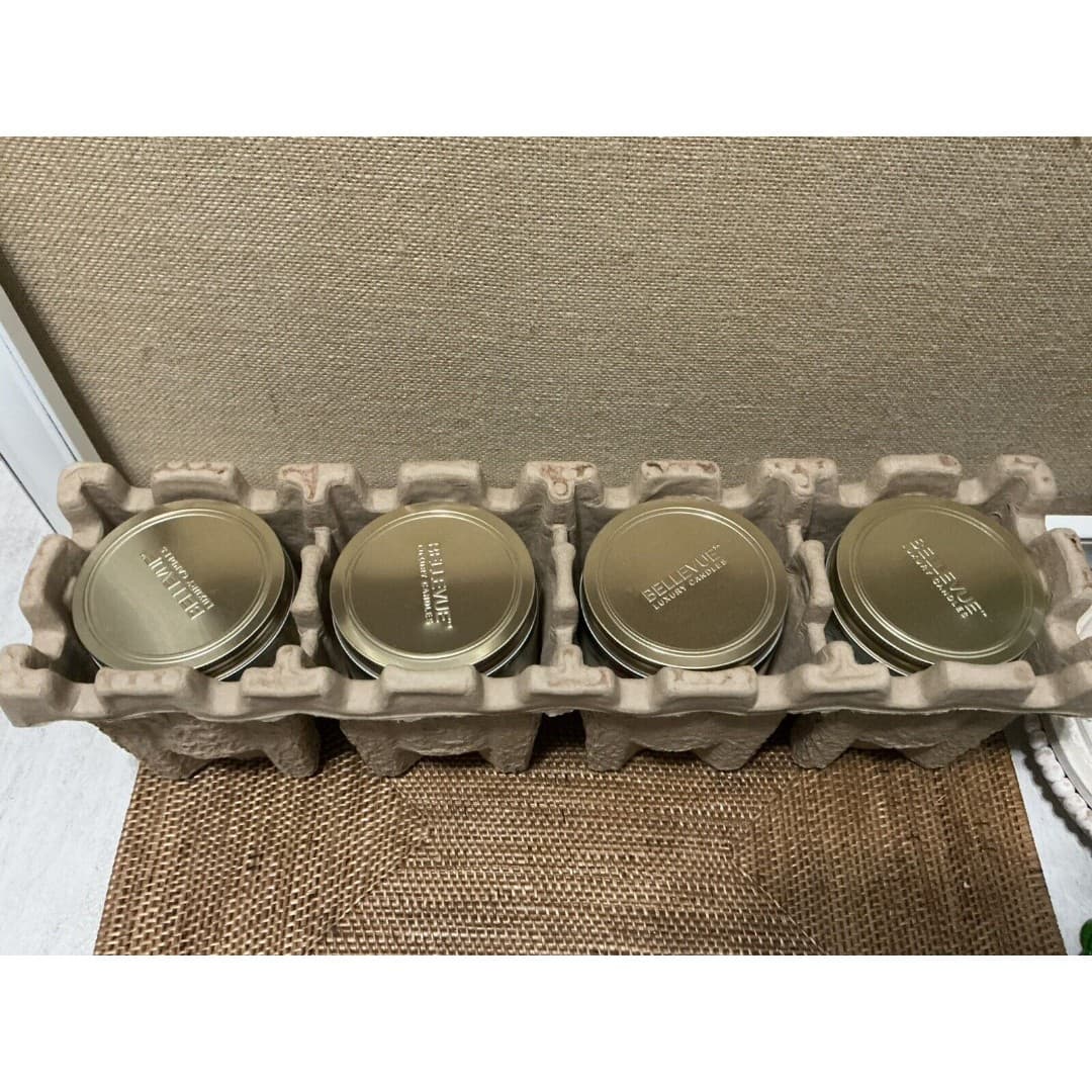 Bellevue Luxury Set Of 4 Natural Soy Wax Long Lasting Candles Essential Oil - Thumbnail 4