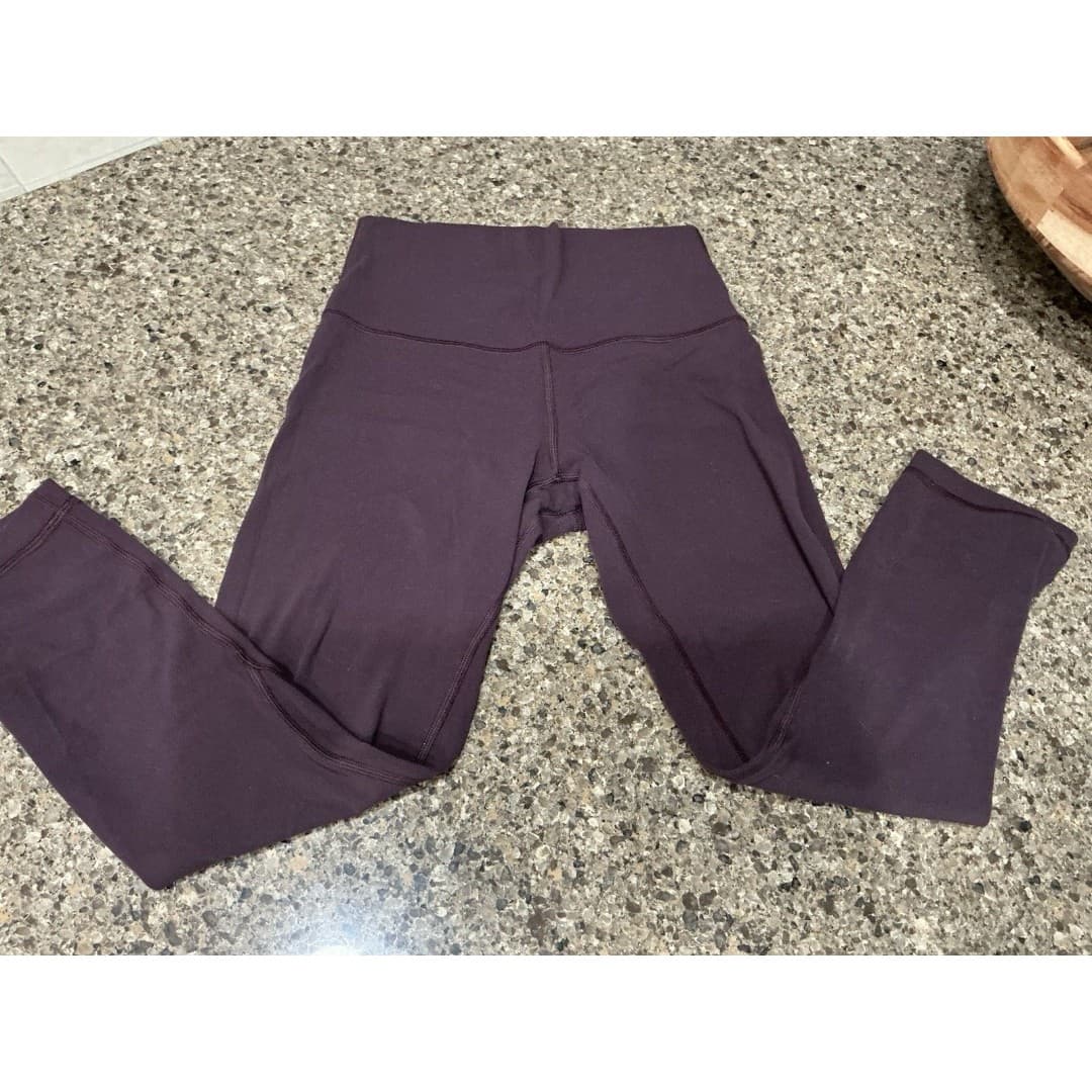 Lululemon Align Yoga Pants 21” High Rise Women Leggings 4 Purple Eggplant Plum - Thumbnail 3