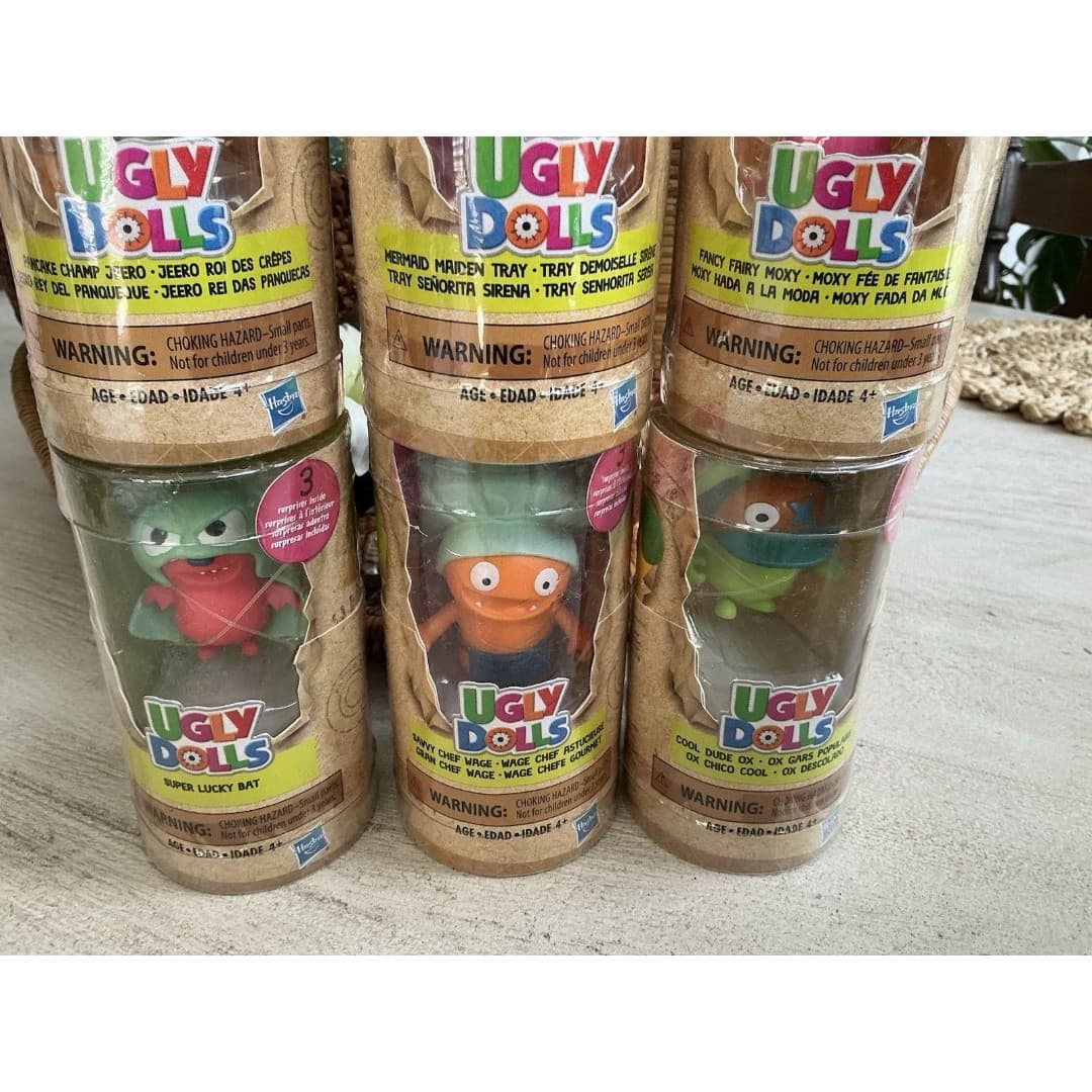 Hasbro Ugly Dolls, Lot of Six (6) Figure Mini Ulgy Dolls Toy, New/Sealed Age 4+ - Thumbnail 2