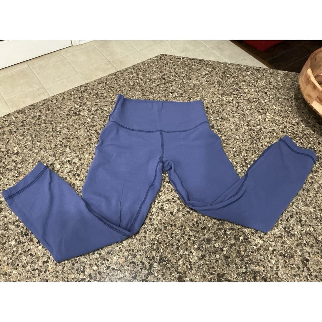 Lululemon Align Yoga Pants 21” High Rise Women Leggings 4 Blue Wild Indingo - Thumbnail 2