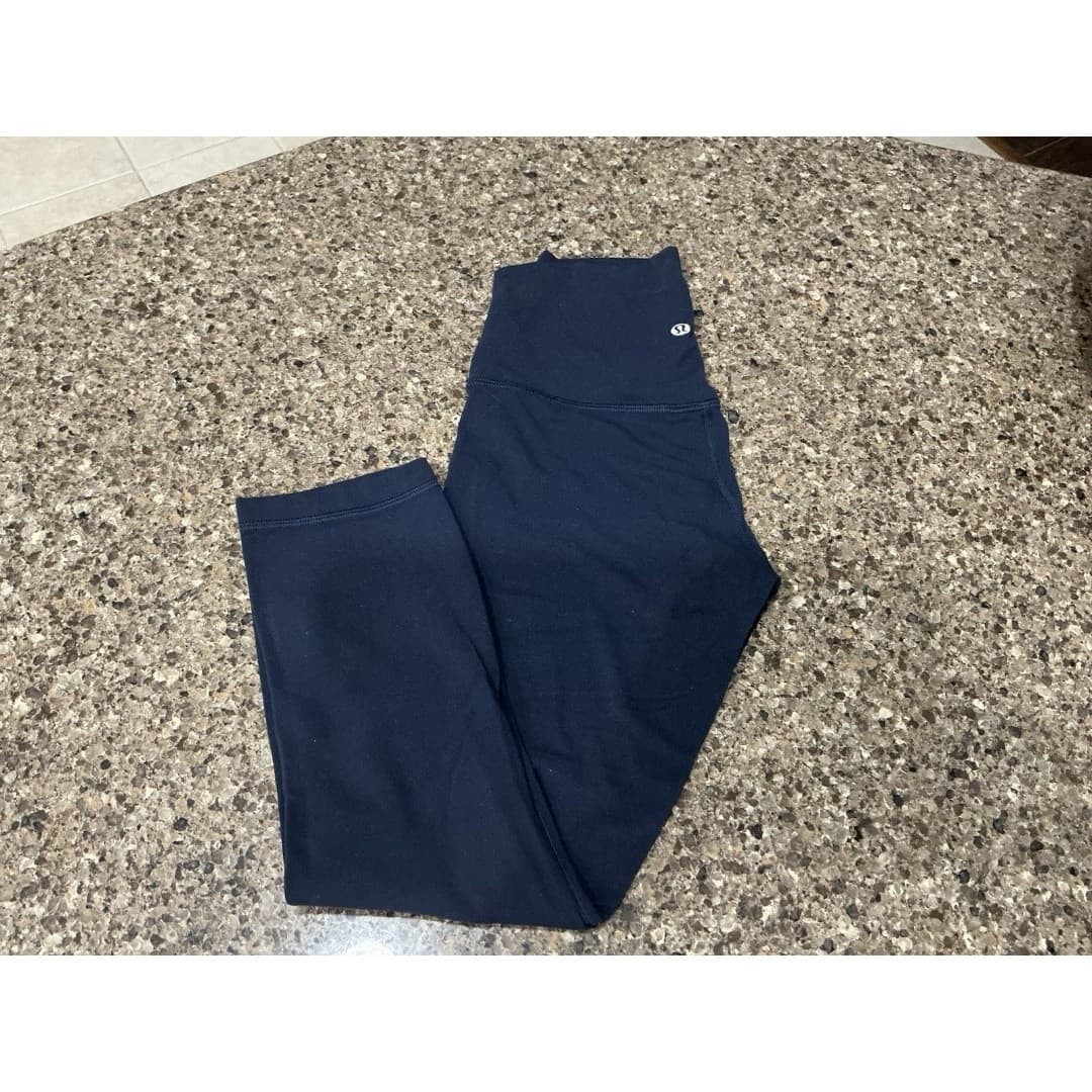 Lululemon Align Yoga Pants 21” High Rise Women Leggings 4 Blue Navy - Thumbnail 3
