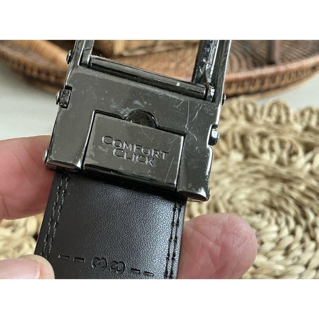 COMFORT CLICK Leather Belt Automatic Adjustable Men Gift As Seen On TV US - Thumbnail 8