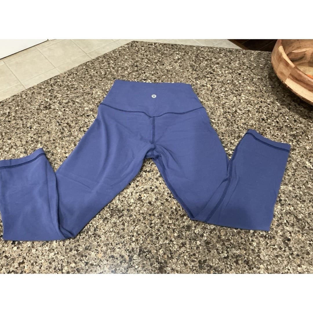 Lululemon Align Yoga Pants 21” High Rise Women Leggings 4 Blue Wild Indingo - Thumbnail 3