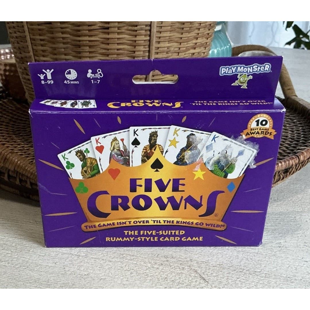 Five Crowns The Five-Suited Rummy Style Card Game 10 Best Game Awards Ages 8+