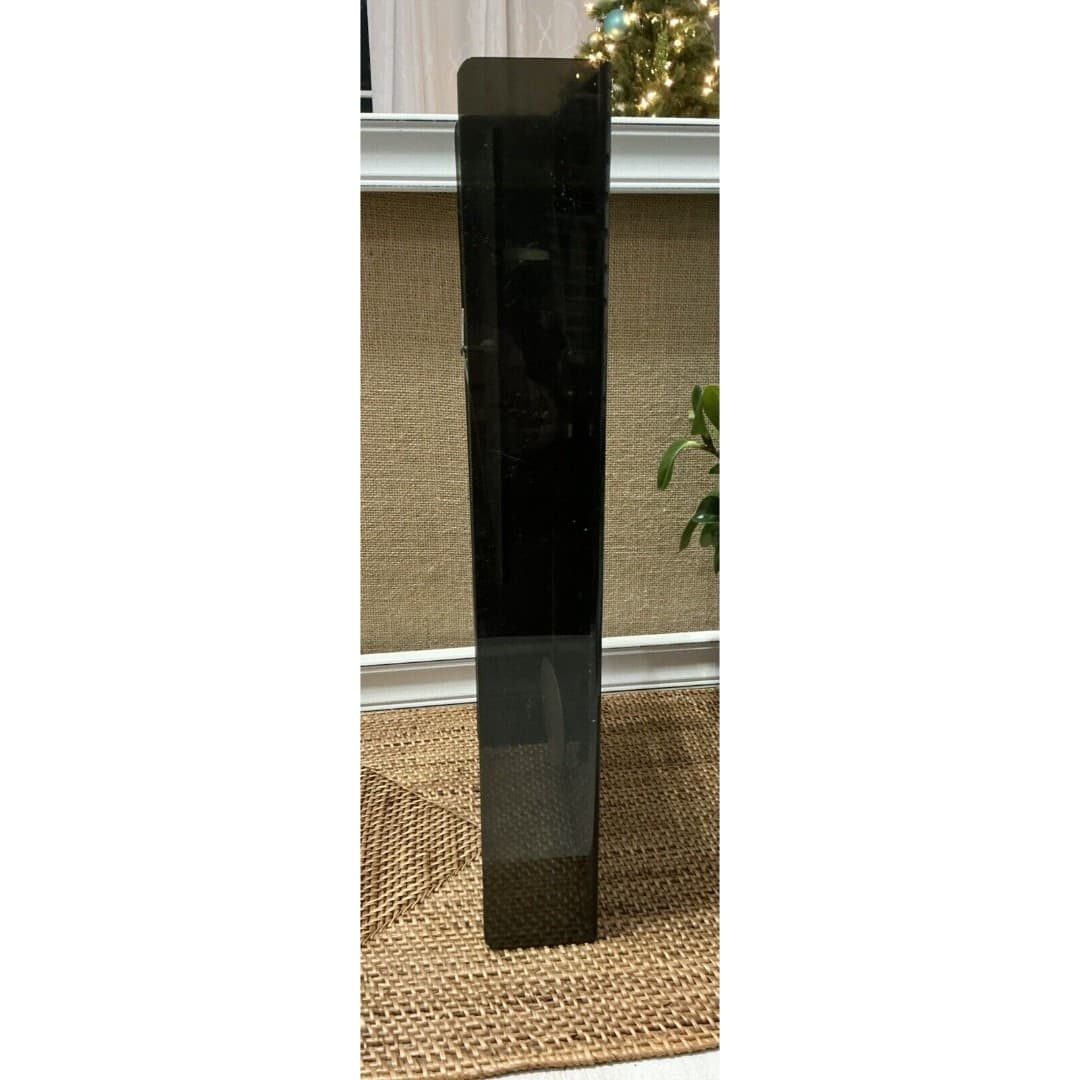 MCM Seth Thomas Smoky Lucite Black /Silver Plastic Wall Clock - Thumbnail 5