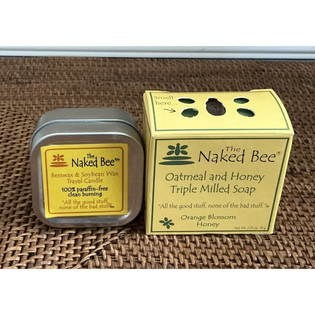 Naked Bee Orange Blossom & Honey Milled Soap & Beeswax Soybean Wax Candle - Thumbnail 3