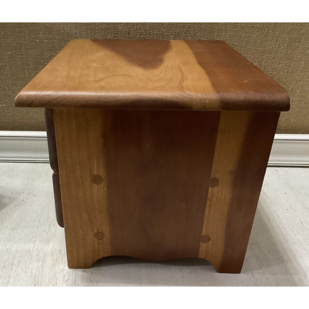 Vintage Handcrafted 2 Drawer Tabletop Jewelry Box -Beautiful - Thumbnail 5