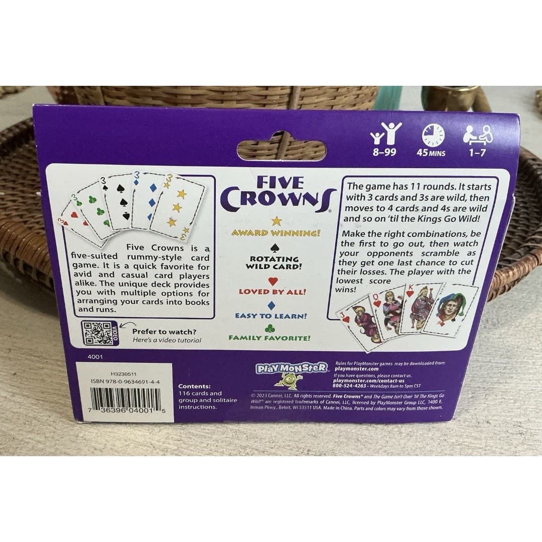 Five Crowns The Five-Suited Rummy Style Card Game 10 Best Game Awards Ages 8+ - Thumbnail 3