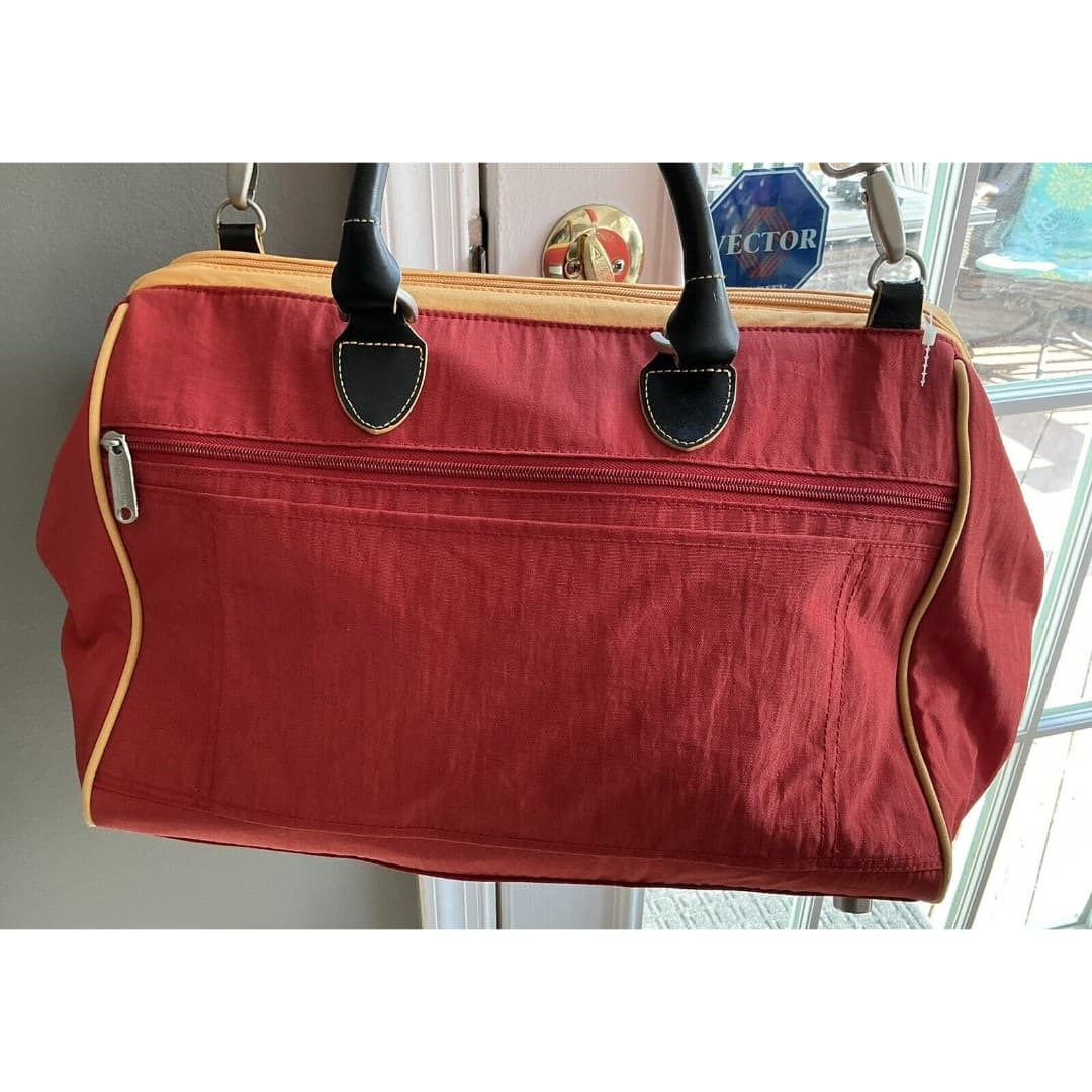 BAGGALLINI TRAVEL BAG LUGGAGE CARRY ON Suitcase Weekender Red - Orange - Thumbnail 5