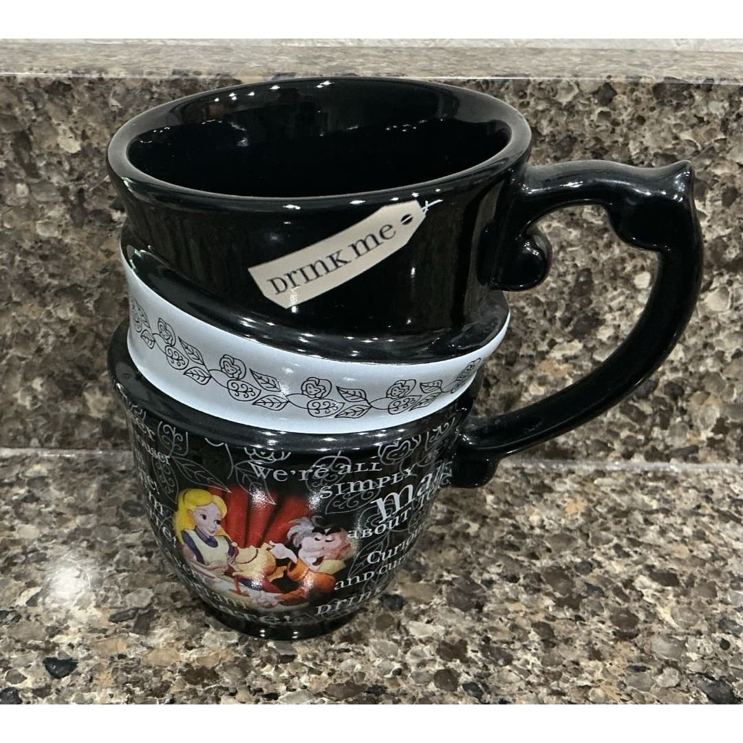 Disney Parks Alice in Wonderland Mad Hatter Stacking Tea Cup Mug EUC - Thumbnail 5