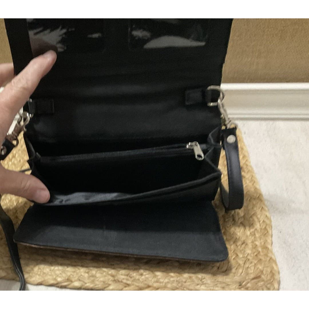 Western Feather Floral Purse Extra Strap Clutch Women Trifold Crossbody Wallet - Thumbnail 4