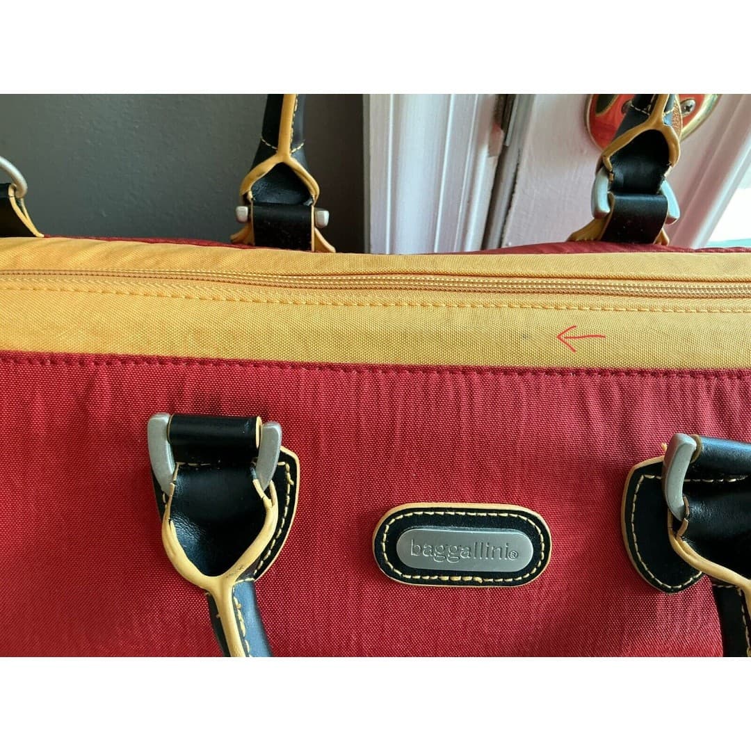 BAGGALLINI TRAVEL BAG LUGGAGE CARRY ON Suitcase Weekender Red - Orange - Thumbnail 4