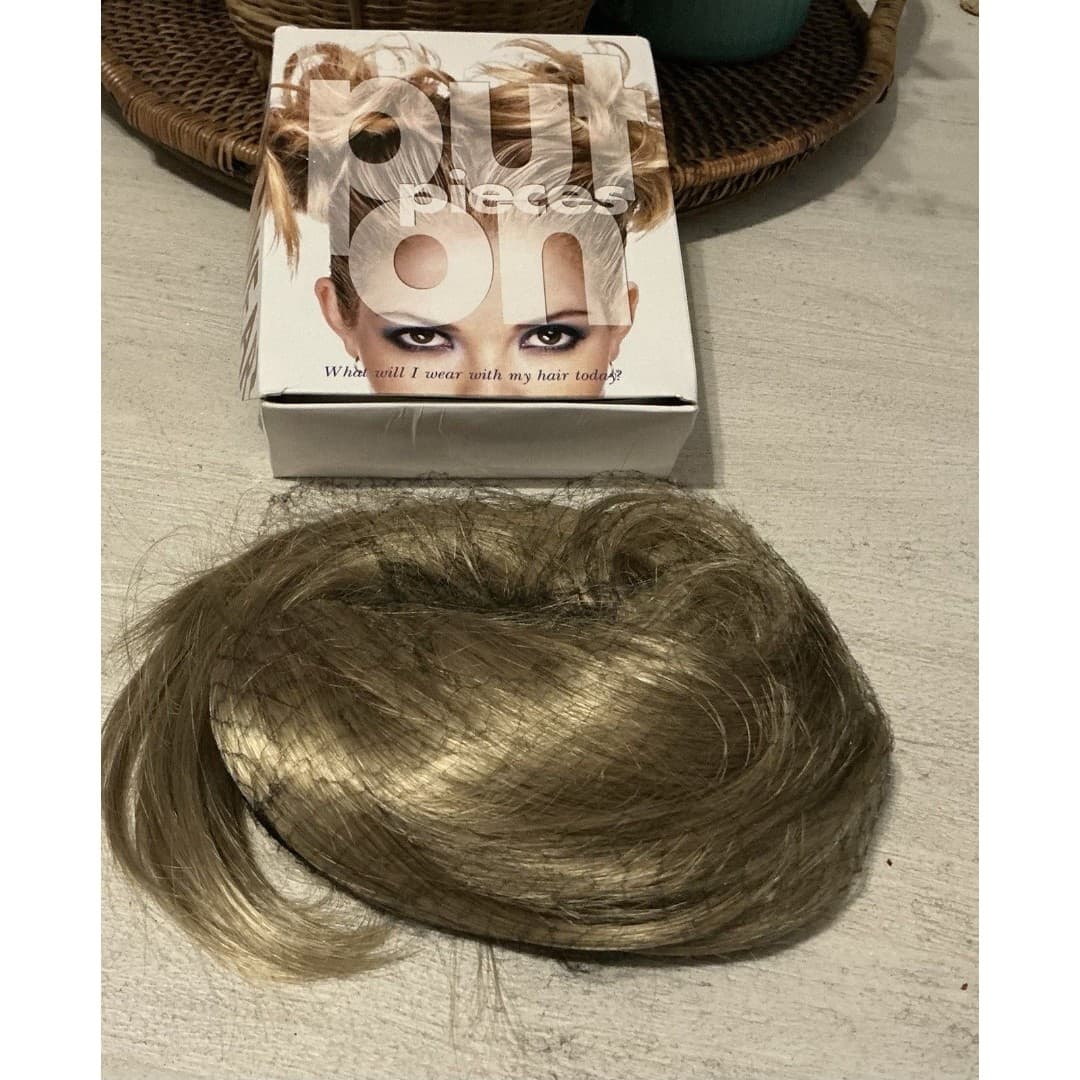 Hair U Wear POP Put On Pieces Piece Clip On PRIM R16 Honey Blonde NEW - Thumbnail 2