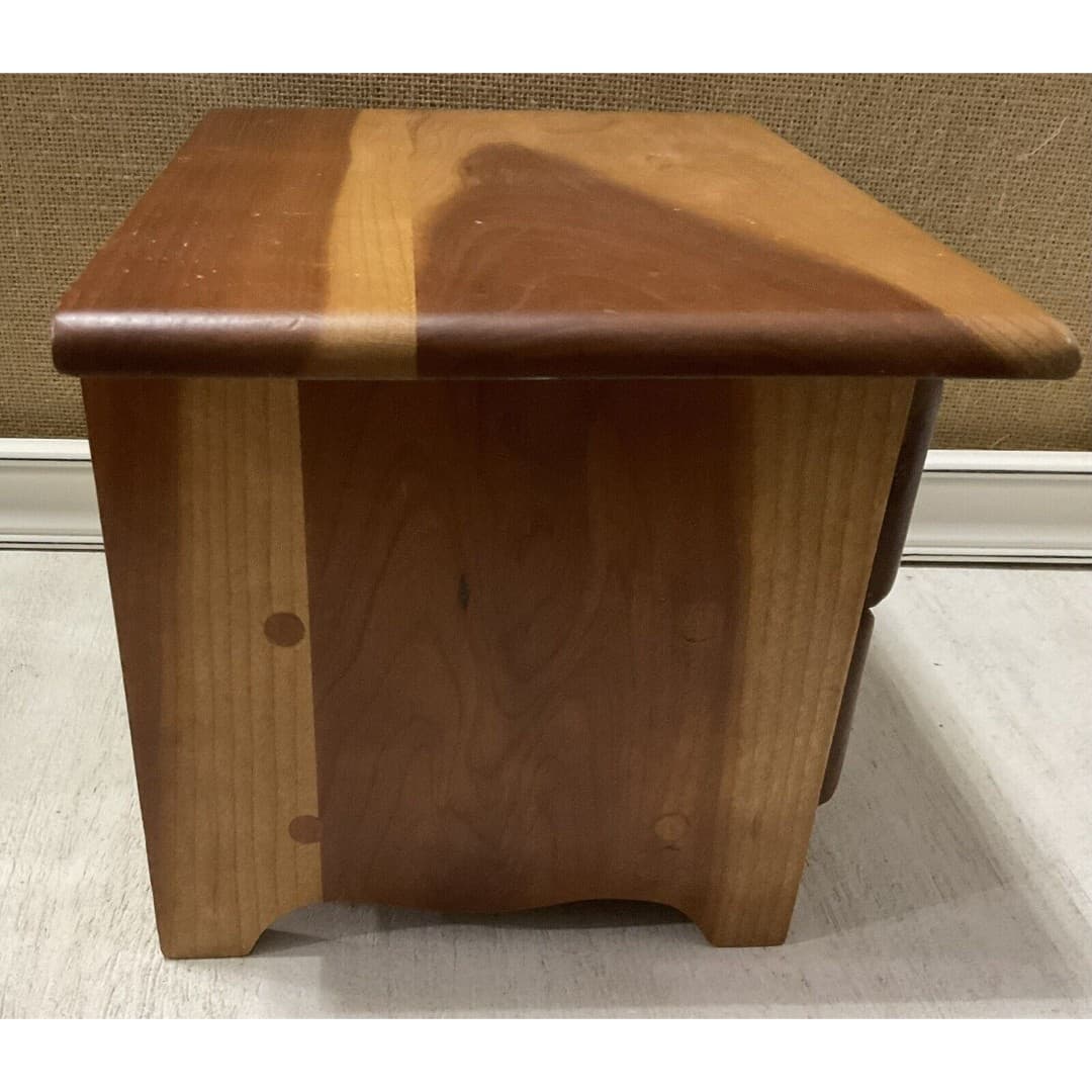 Vintage Handcrafted 2 Drawer Tabletop Jewelry Box -Beautiful - Thumbnail 7