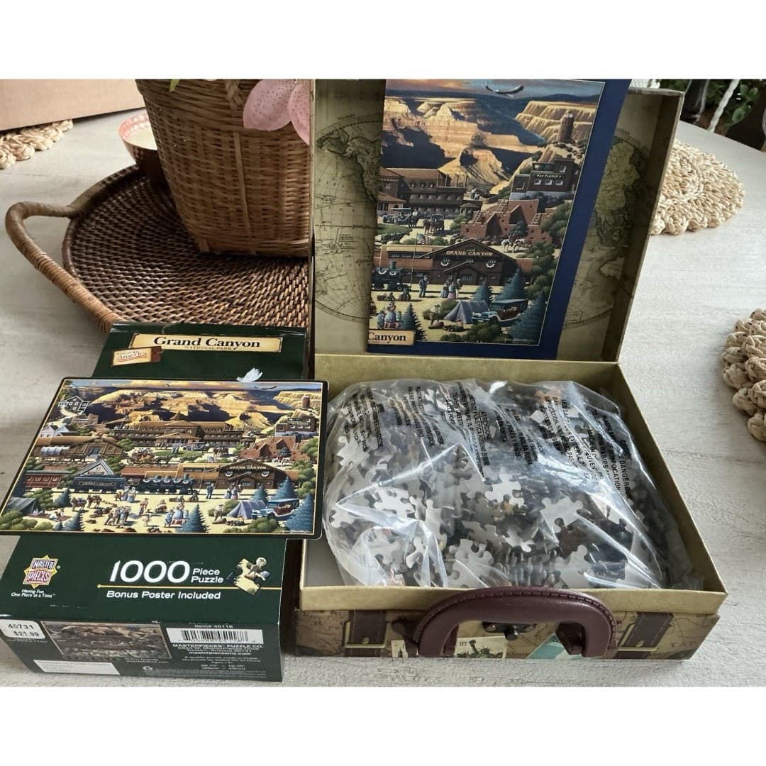 Grand Canyon Jigsaw Puzzle/Poster Eric Dowdle Masterpieces 1000 Suitcase New - Thumbnail 4