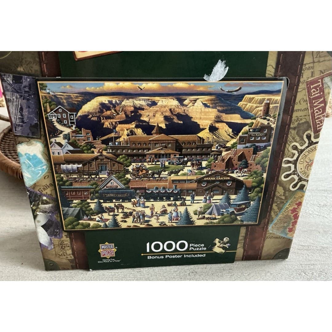 Grand Canyon Jigsaw Puzzle/Poster Eric Dowdle Masterpieces 1000 Suitcase New - Thumbnail 2