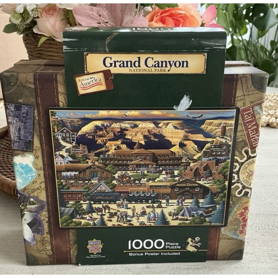 Grand Canyon Jigsaw Puzzle/Poster Eric Dowdle Masterpieces 1000 Suitcase New