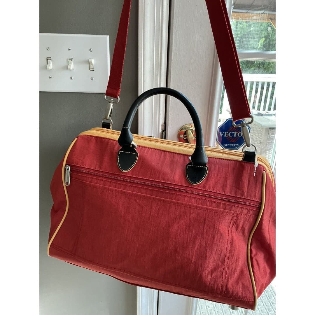 BAGGALLINI TRAVEL BAG LUGGAGE CARRY ON Suitcase Weekender Red - Orange - Thumbnail 6
