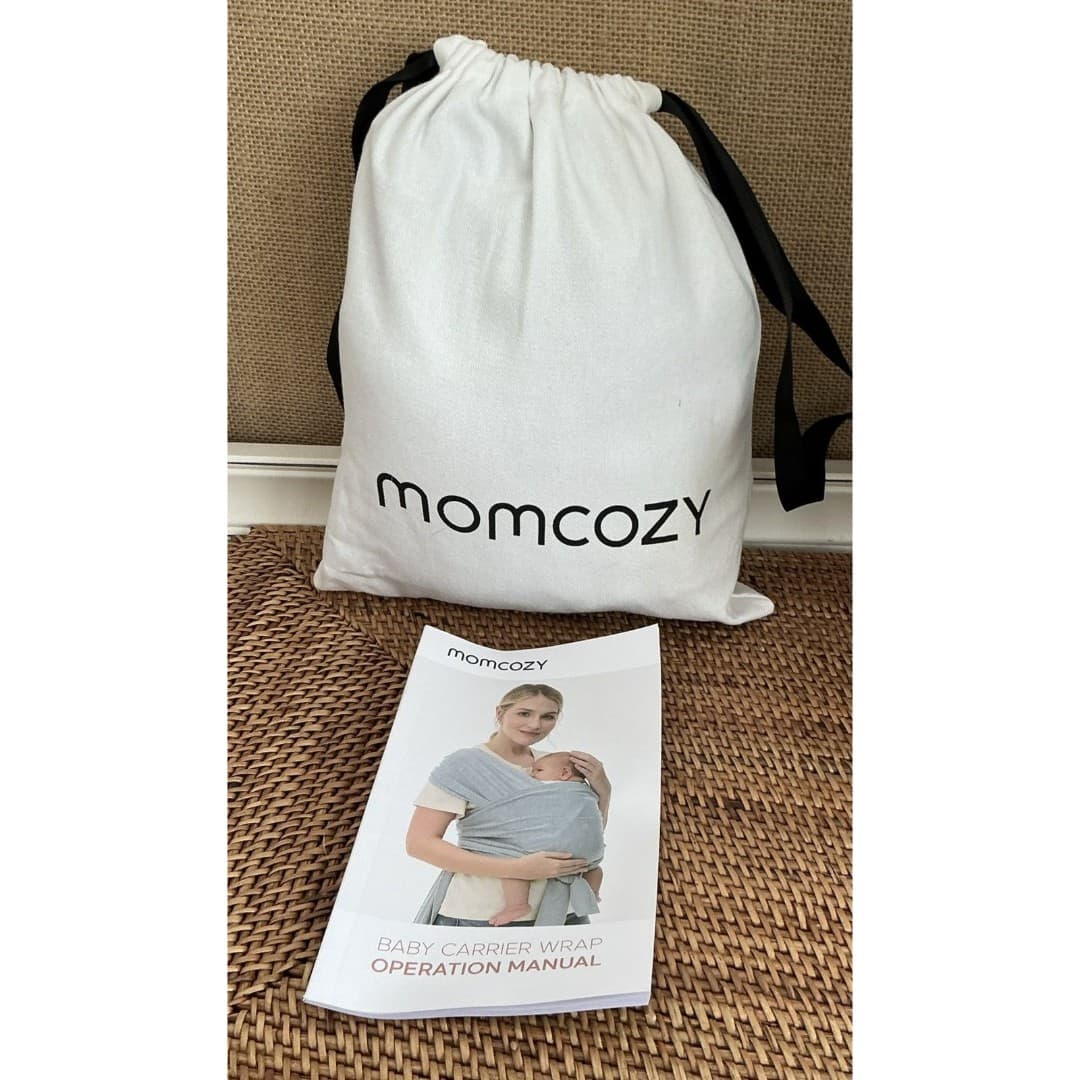 Momcozy Baby Wrap Carrier Slings Adjustable Baby Carrier Gray