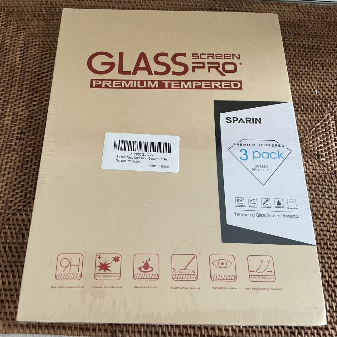 Glass Screen Pro & Premium Tempered Galaxy Tablet Screen Proctector 3 Pack