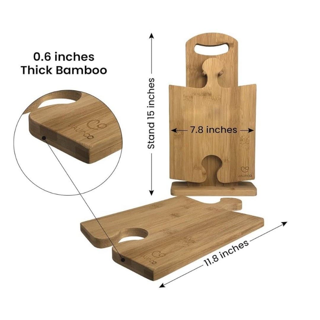 Jaunco Bamboo Puzzle Board Serving Platter Set NEW - Thumbnail 6