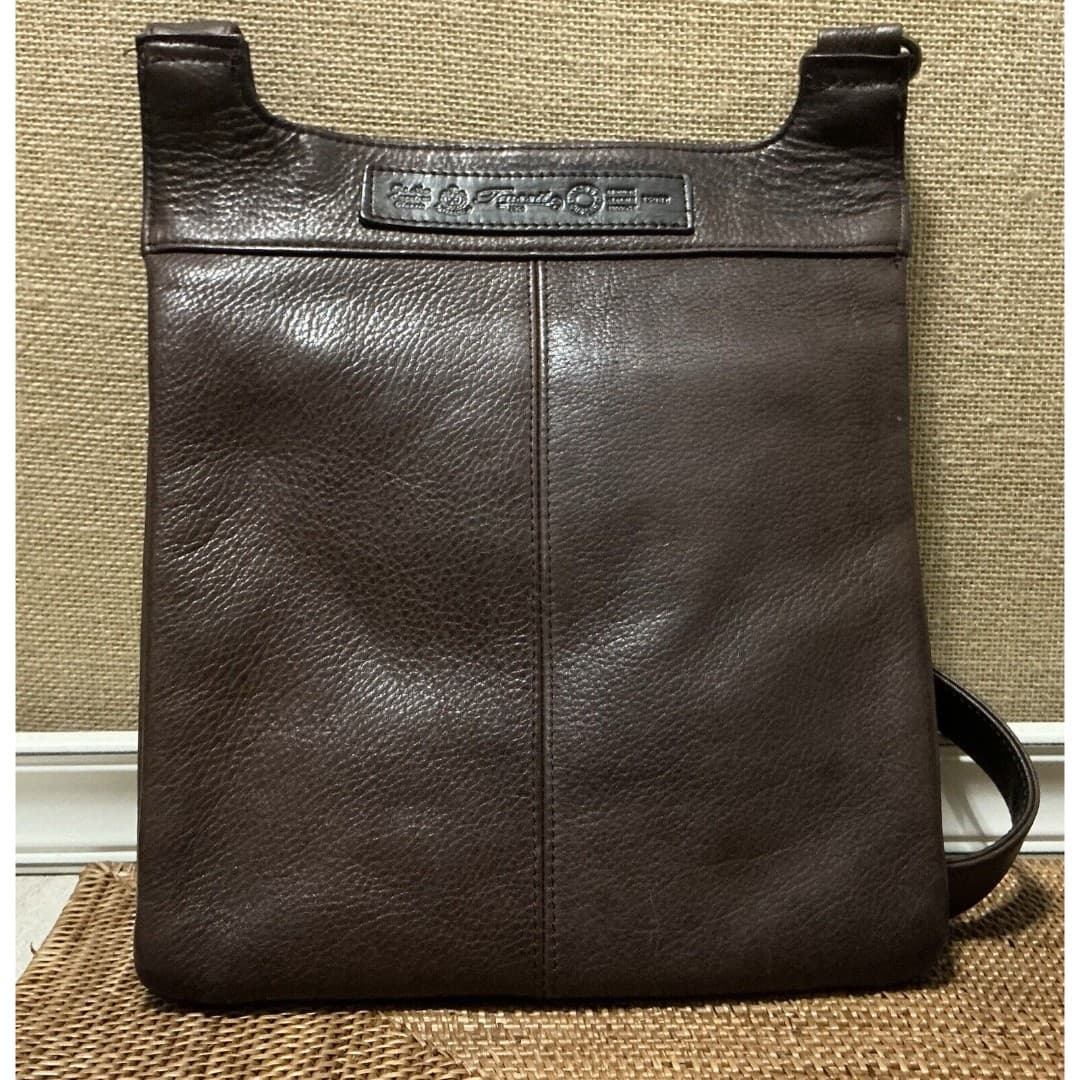 Vtg Fossil Brown Leather Crossbody Bag Purse Key #75082 American Classic - Thumbnail 11
