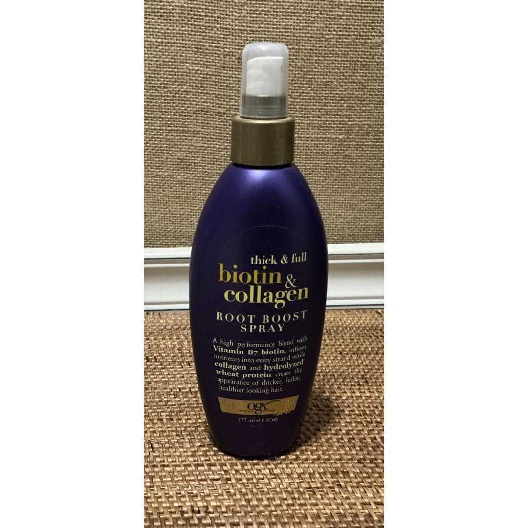 OGX Thick & Full Biotin & Collagen Root Boost Spray ~ 6oz 177ml ~ New HTF