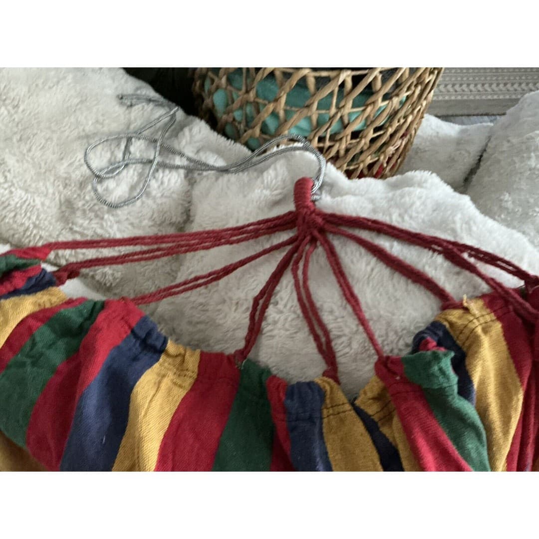 High Quality Cotton Double Hammock Swing Multi Colored - Thumbnail 6