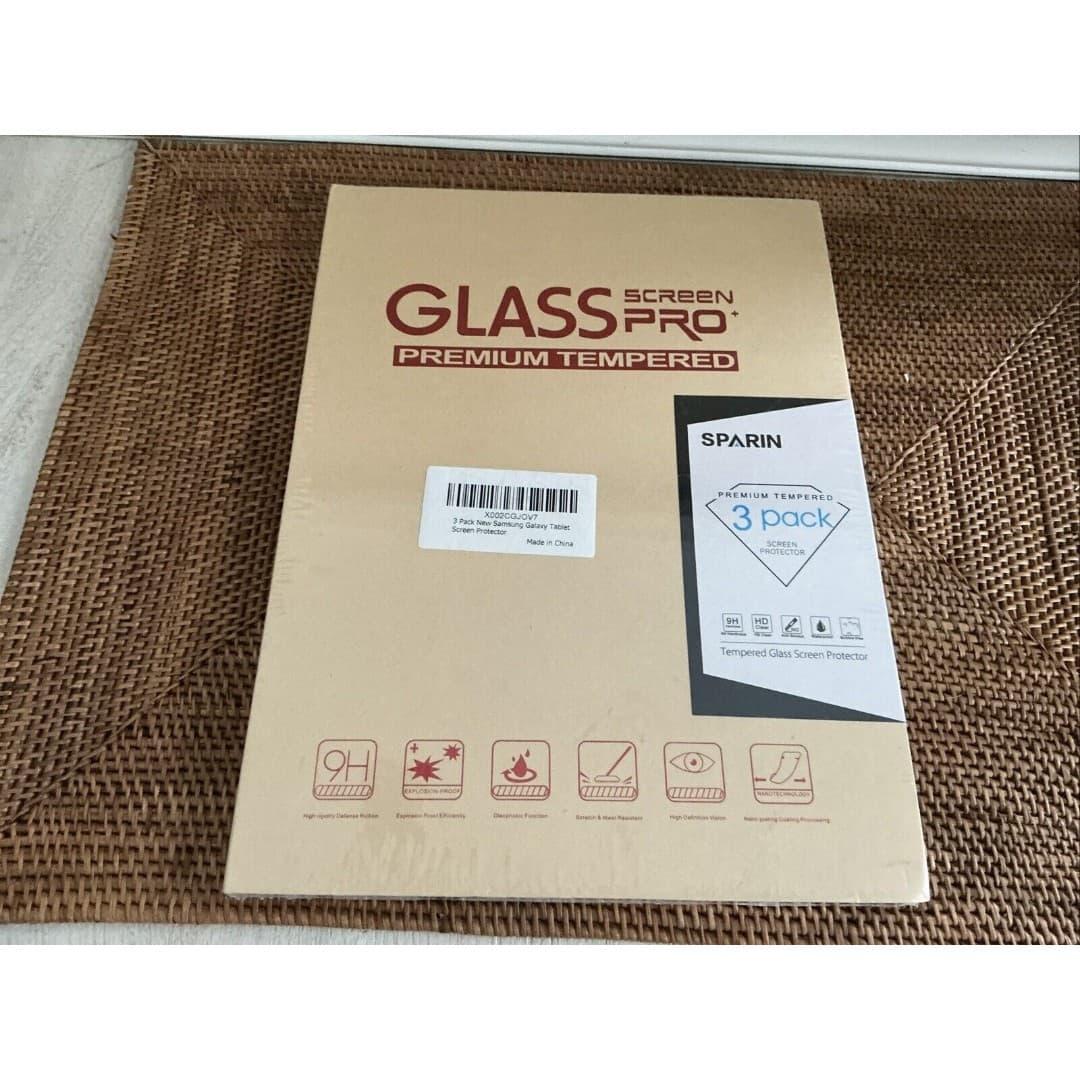 Glass Screen Pro & Premium Tempered Galaxy Tablet Screen Proctector 3 Pack - Thumbnail 2
