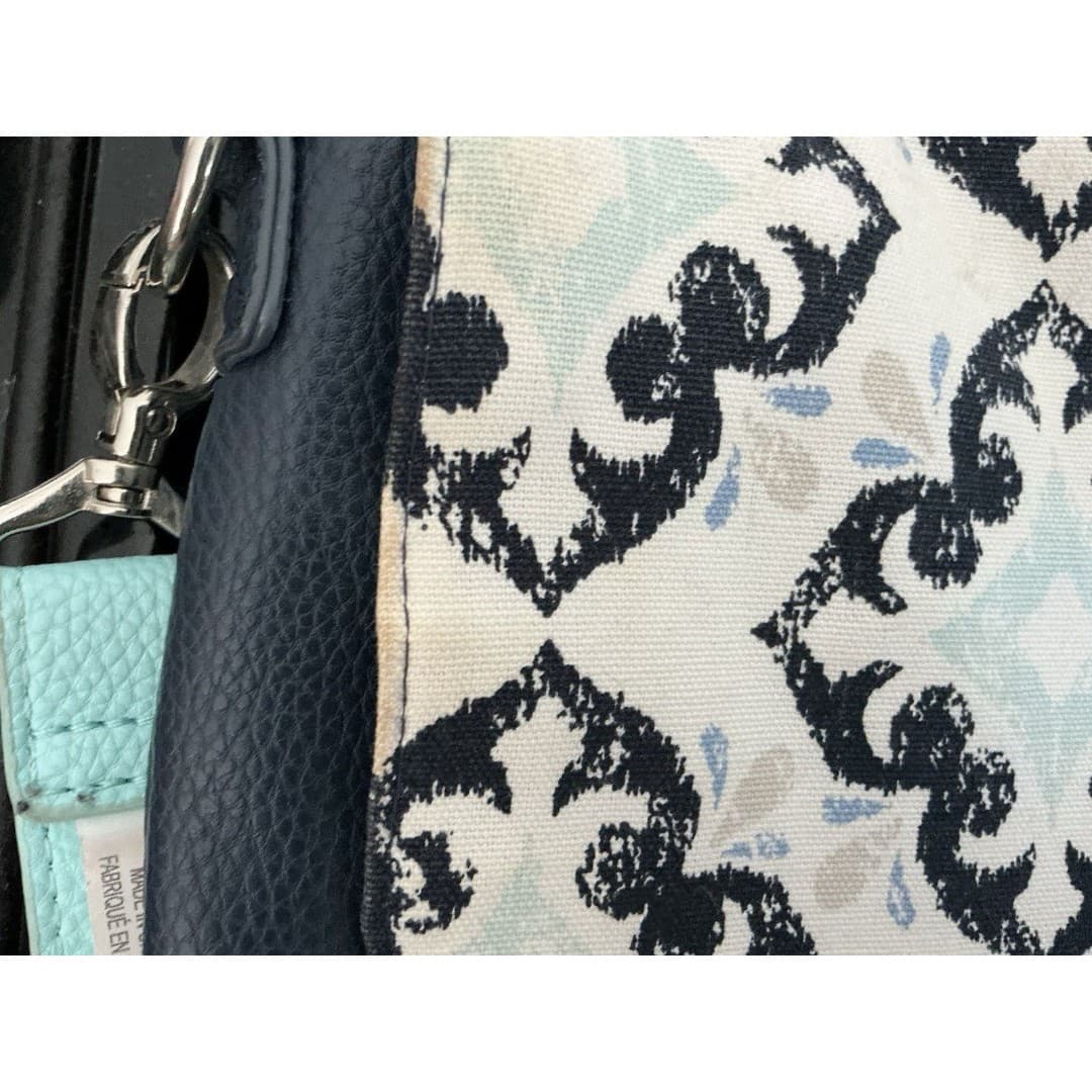 Thirty One Blue Pebble Faux Leather Navy Skies For You Crossbody Bag - Thumbnail 8