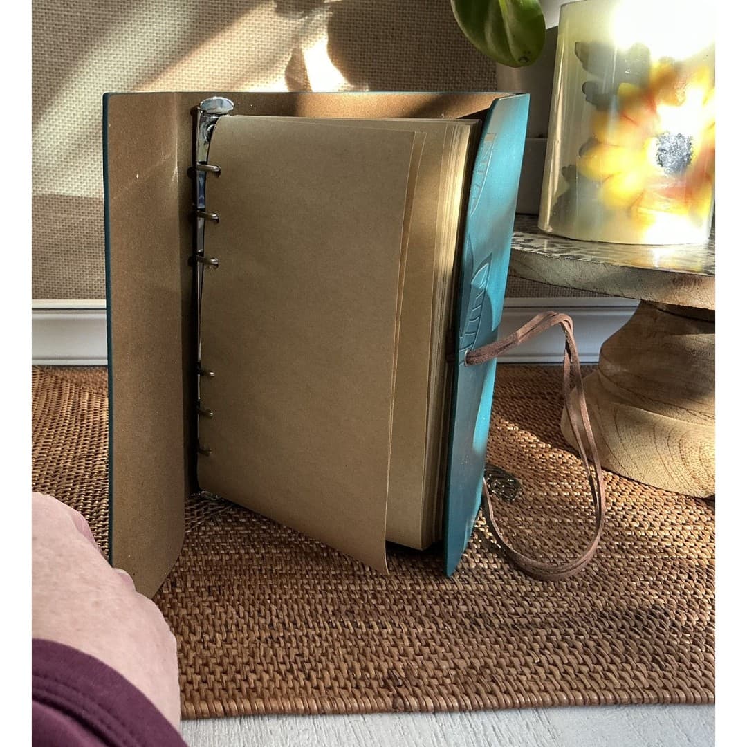 Leather Journals Notebooks with Pages Vintage Refillable Journal for Writing - Thumbnail 2