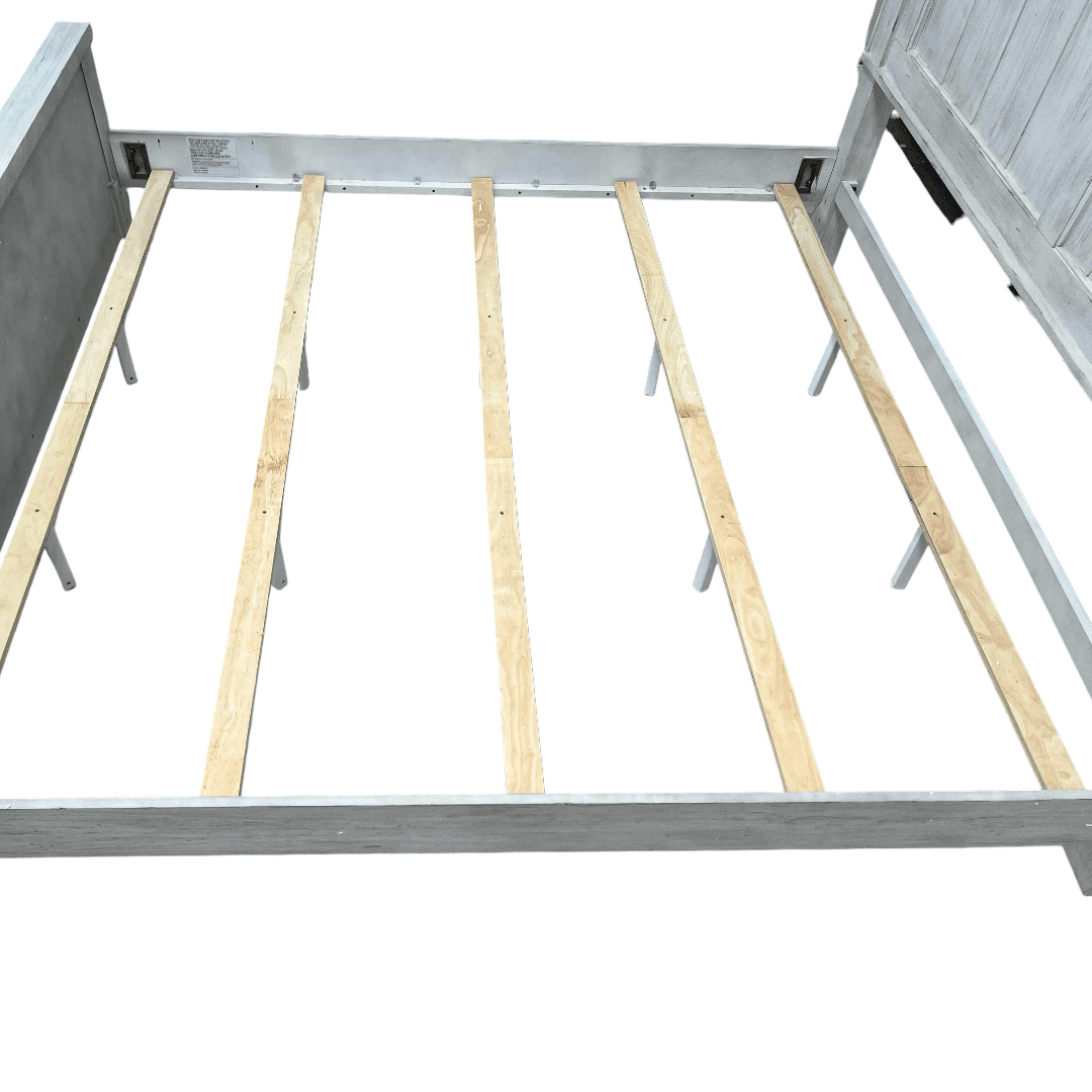 Liberty Furniture River Place Riverstone White And Tobacco King Panel Bed - Thumbnail 8