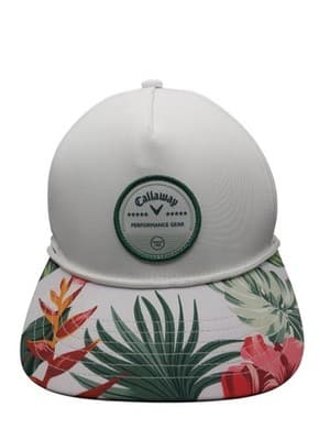 Callaway Aloha Collection Bogey Free Tropical Adjustable Woven Baseball Hat Cap