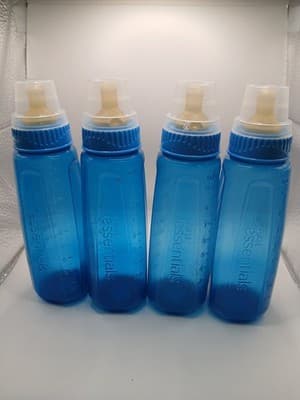 First Essentials Nuk blue latex baby bottle New 4 Pack. Colic Reduce Vent Nip - Thumbnail 2
