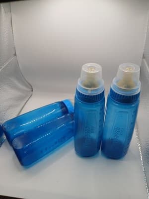 First Essentials Nuk blue latex baby bottle New 4 Pack. Colic Reduce Vent Nip - Thumbnail 3