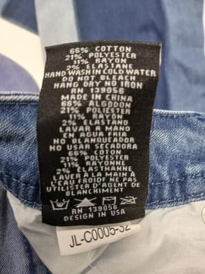 Grace in LA Retro 70's Flare Mid Rise Three Tone Penny Lane Jeans Boho Chic 27 - Thumbnail 3