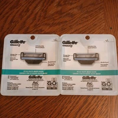 Gillette Mach3 Razor Blade Cartridges, 4 Ct. 2 packs. - Thumbnail 2