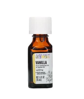 Aura Cacia Vanilla Essential Oil Blend 0.5 fl oz (15 mL) Oil