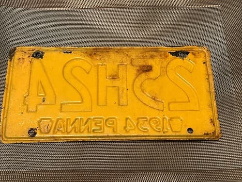 1934 Pennsylvania License Plate 25H24 Penna PA Chevy Ford Chevrolet - Thumbnail 2